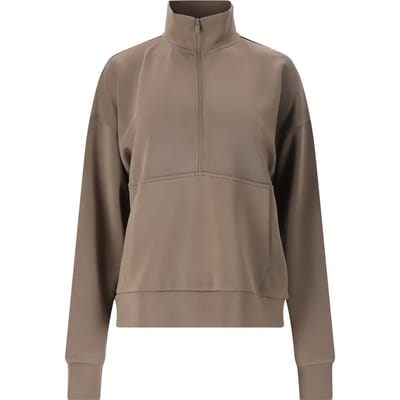 Dames sweatshirt met halve rits Athlecia Jillnana
