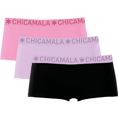 Chicamala Dames Boxershorts – 3 Pack – Ondergoed – Kleding – 95% Katoen – Normale Lengte – Dameskleding – Onderbroeken Dames
