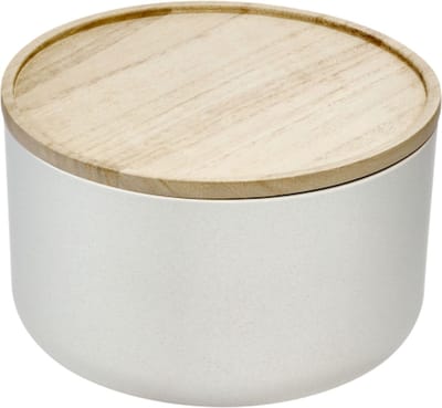 iDesign - Ro Pansino Voorraadpot met Deksel Medium - Gerecycled Kunststof - Wit -