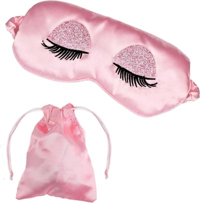 Zijdeachtig 3D Oogmasker voor Slaap | Ademend en Zacht Oogbescherming voor Volwassenen en Meisjes