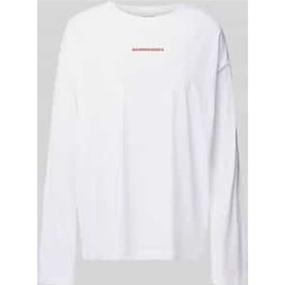 Oversized Shirt met lange mouwen van zuiver Katoen Model 'FIETAA SMILE'