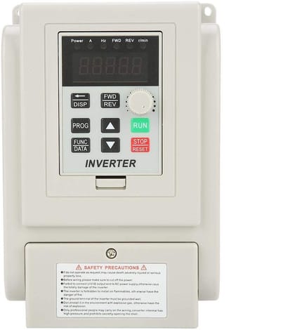 Store_8 - Variabele frequentieaandrijving - VFD-snelheidsregelaar - Hoge prestaties - 220VAC - Geschikt voor eenfasige AC-motor - 1,5 kW - Perfect ...