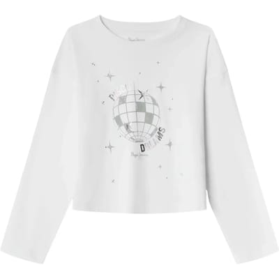 Pepe Jeans Amberly T-shirt Met Lange Mouwen Wit 10 Years Meisje