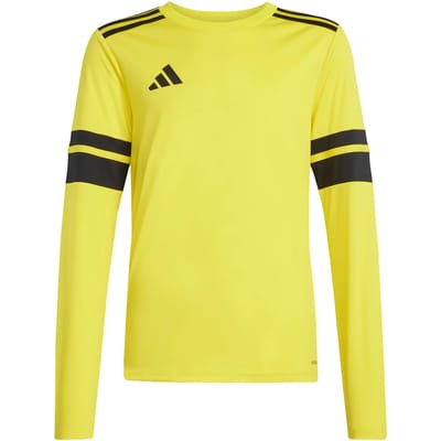 Adidas Squadra 25 T-shirt Met Lange Mouwen Geel 15-16 Years Kinderen