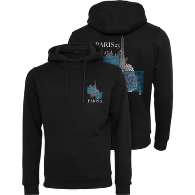 Mister Tee - Paris Hoodie/trui - 3XL - Zwart