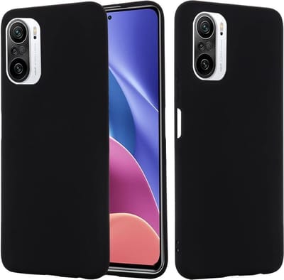 Flexibele achterkant Silicone hoesje Zwart Geschikt voor: Xiaomi Poco F3 / Mi 11i / Mi 11X / Mi 11X Pro/Redmi K40 / Redmi K40 Pro