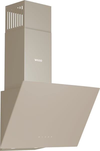 Wiggo WE-D532G(C) – Schuine Afzuigkap 50 cm – Crème Dubbel Glas – LED Verlichting – Touch Control – 5 jaar garantie