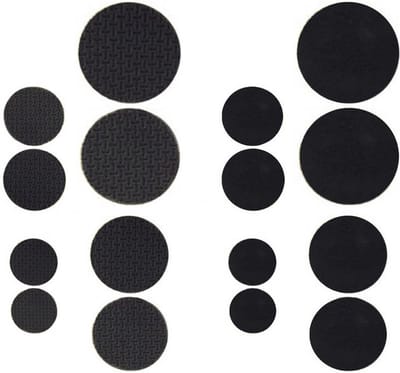 Naturn Living™ Anti kras vloerbescherming zelfklevend voor meubels - 50 stuks | Stoelpoot beschermers | Stoelpoot sokken | Zwart