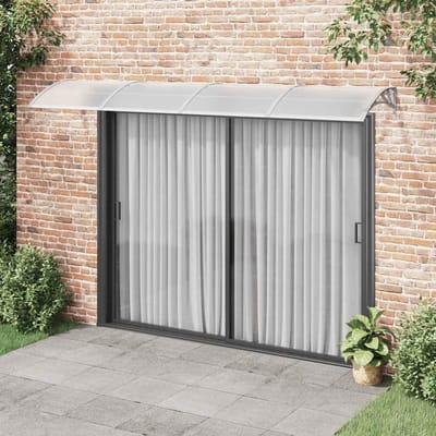 Deurluifel Polycarbonaat - Afdak Voordeur - Bescherming Tegen Weer - Duurzaam Weerbestendig Materiaal - 350 x 75 cm