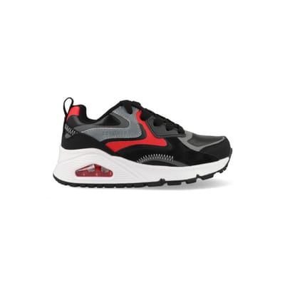 Skechers Uno Gen1 - Color Surge Jongens Sneakers - Zwart/Rood