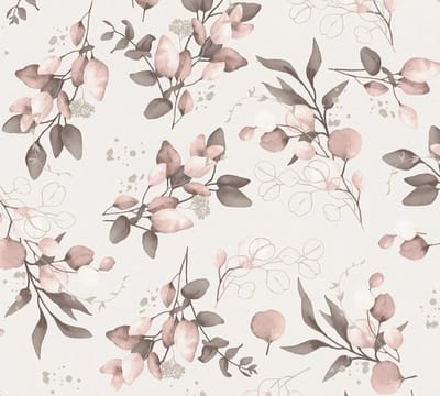 EUCALYPTUS TAKKEN BEHANG | Engelse Style - Roze Goud Bruin - A.S. Création Pure Elegance