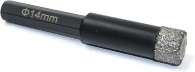 Ivana Diamanttegelboor Zwart 6-Kant 14.0mm