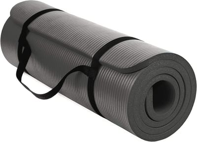 SnelShoppen - TechFit Yogamat Antislip 180x60 cm - Dikke Pilatesmat 10 mm voor Thuis Sportschool - Fitnessmat voor Aerobic, Rekbaarheid en Camping