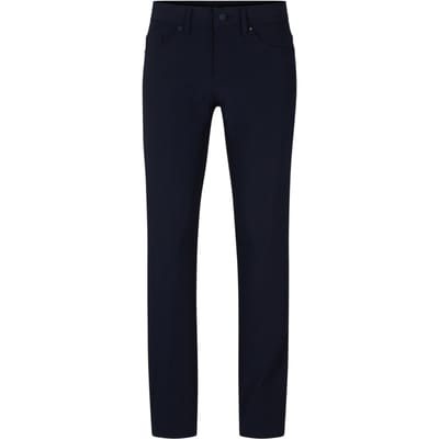 Boss Slanke herenjeans met 5 zakken (Blauw)