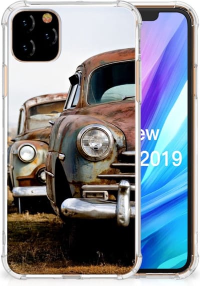 Apple iPhone 11 Pro Max Anti-shock Hoesje met foto Vintage Auto