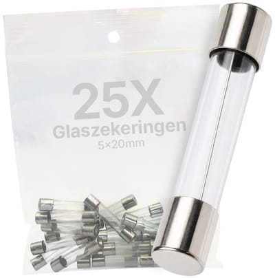 VLTG Glaszekering 5x20mm - 10A - F(snel) - Beschermt tegen overbelasting - 25 stuks