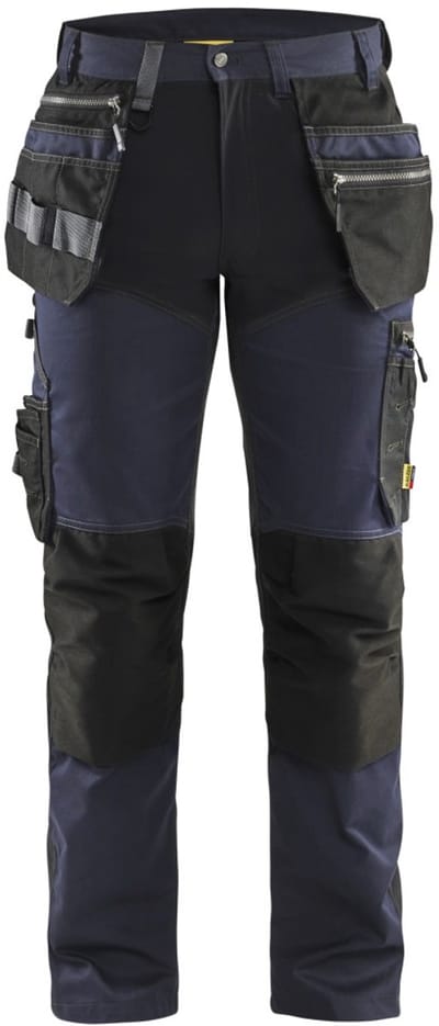 Blaklader Werkbroek met stretchpanelen en spijkerzakken 1599-1860 - Donker marineblauw/Zwart - C146