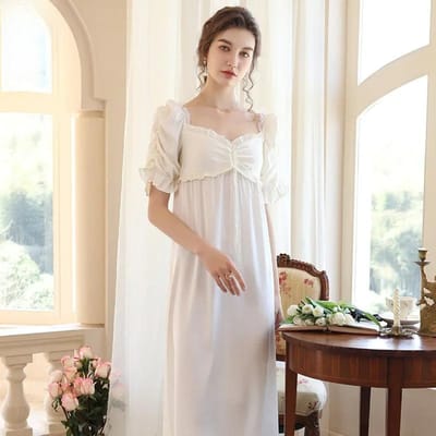 Ijszijde Sling Nachthemd Dames Zomer Nieuw Losse Dunne Korte Mouw Pyjama Frans Prinses Pure Desire Huiskleding Bovenkleding XL