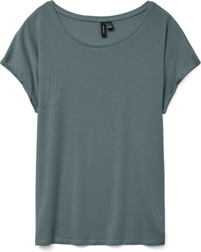Vero Moda T-shirt Vmava Plain Ss Top Ga Jrs Noos 10284468 North Atlantic Dames Maat - M
