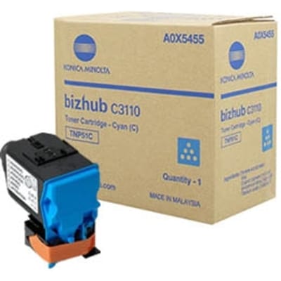 Konica Minolta TNP-51C (A0X5455) toner cartridge cyaan (origineel)