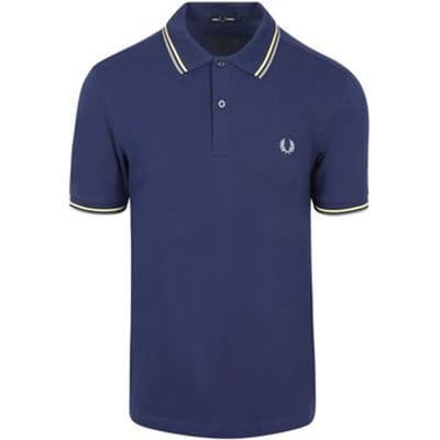 T-shirt Fred Perry Polo Twin Tipped M3600 Donkerblauw 48A