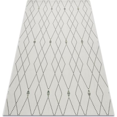 Kleden Rugsx Sisal tapijt SISAL COLOR 19443/062 Ruit crèmeek 160x230 cm