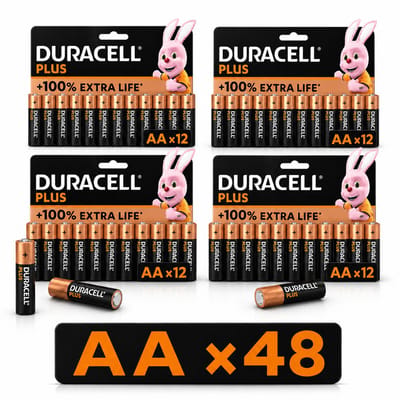 Duracell AA Batterijen - Alkaline - 1,5V - LR6 - 48 stuks