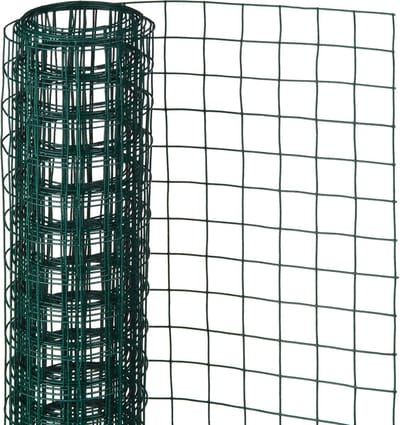 Nature - Verzinkt staal gaas - 1 x 2,5m - Groen - 13 x 13mm mazen