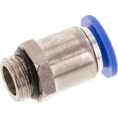 10mm x G1/4'' Messing/PA 66 Insteekfitting Buitendraad NBR [2 Stuks]