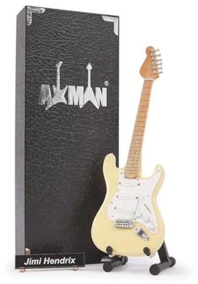 Miniatuur gitaar replica 1/4 schaal - Handgemaakt met display box en stand - Muziekgeschenk