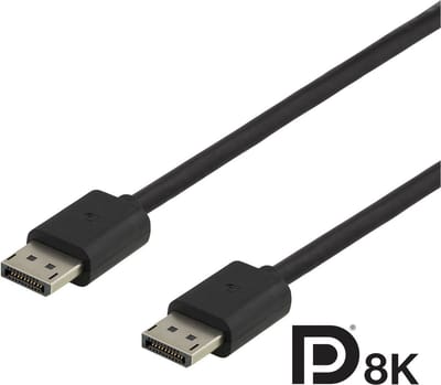 Deltaco DP8K-1030 1.4 DisplayPort naar DisplayPort Monitor Kabel - 8K - 3 meter - Zwart