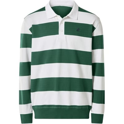 ESMARA MEN U.S. Grand Polo Heren rugbyshirt (Groen, M)