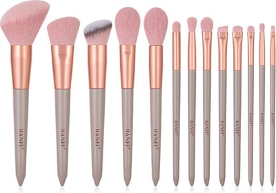 Make-up Kwasten - 13-delig - Roze - Brush Set - Pink - Met Opberg Etui – Cosmetica