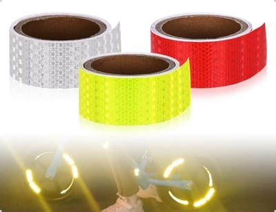 Allecto - Reflective Adhesive Tape - Verbeterde zichtbaarheid - 3 rollen - 2 cm x 5 m - Waterproof - Ideaal voor fietsen en kleding