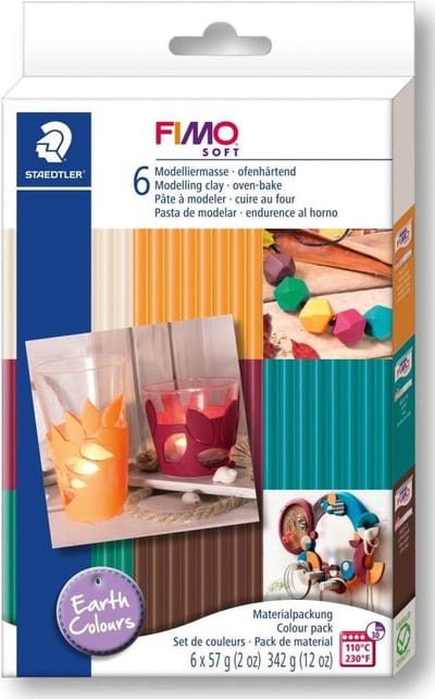 Fimo Soft set colour pack earth colours 6x57gr 8023 07