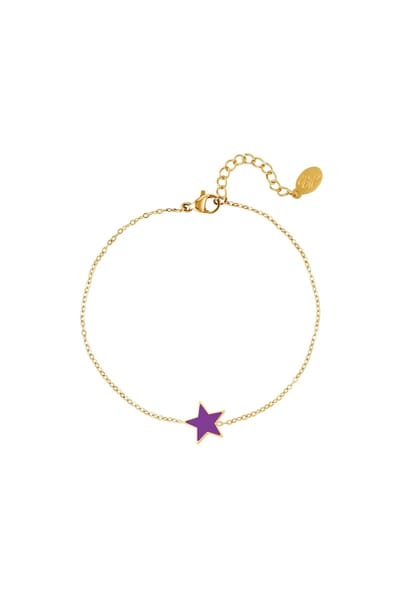 Stainless steel bracelet star - Armbanden- paars- yehwang | Cadeau voor haar | Tieners | Moederdag