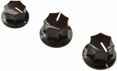 Set van 3 Bruine Messing Invoeren voor 1/4" Jazz J Bass Knoppen - Perfecte Upgrade voor Muziekinstrumenten en Geluidkwaliteit
