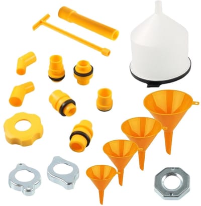 Koelvloeistof Trechter Set - Radiator Vul Kit - Motor Onderhoud - Lekvrij Ontwerp - 19 Delig - Multicolor