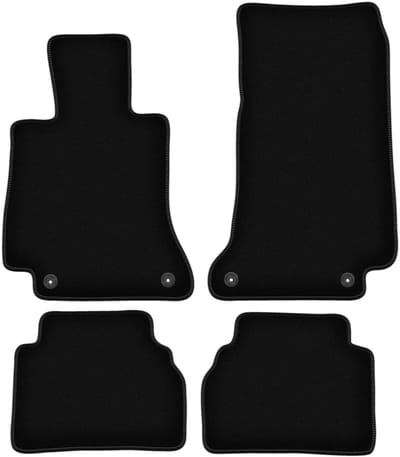 BASIC zwarte veloursmatten voor: Mercedes E W213 sedan, stationwagen, liftback, coupé (2015-)