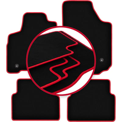 CARLUX-RED automatten voor: Opel Meriva A minivan (2002-2010)