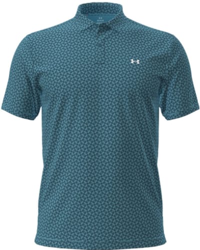 Under Armour T2G Pique Polo Print Diagonal Hearbeat