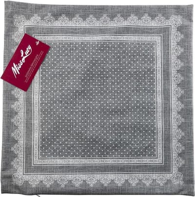 Miss Lucy Rien kussenhoes 40 x 40 cm - Kussensloop - Sierkussenhoes - Grijs