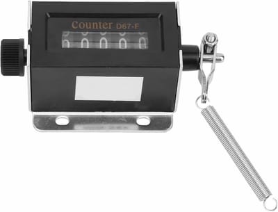 Mechanische Teller - Clicker Tellen - Productie Bijhouden - Eenvoudige Reset - 0-99999 Tellingen - Zwart