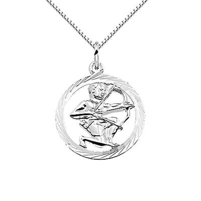 Montebello Ketting Boogschutter - 925 Zilver Gerhodineerd - Horoscoop - Ø16mm - 45cm