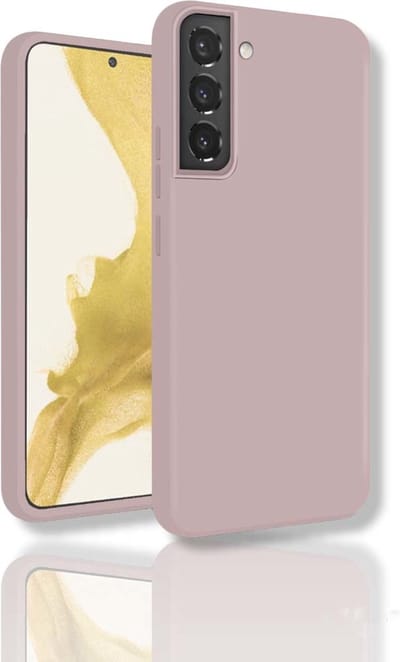 oTronica Hoesje Geschikt Voor Samsung Galaxy S22 Plus hoesje - siliconen liquid backcover - Licht Roze