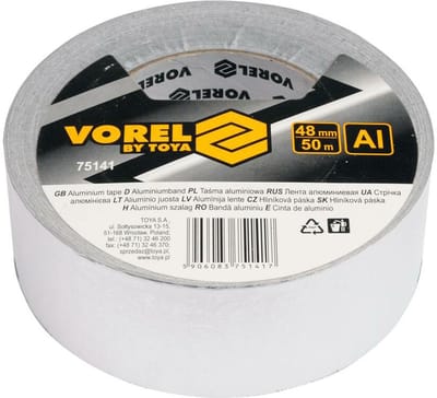 Vorel - Aluminiumtape - 48mm x 50m - Thermisch en Mechanisch Bestand