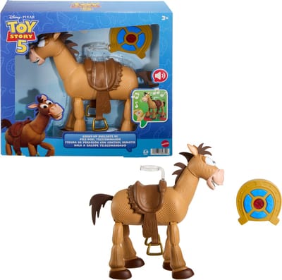 Disney en Pixar Toy Story 5 Giddy-Up Bullebeest RC - Met afstandsbediening en geluiden - Schaal van 30,5 cm