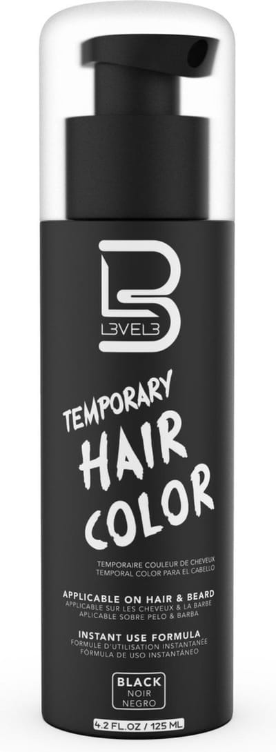 Coloration temporaire pour cheveux, niveau 3, noir, 127 ml (125ml)