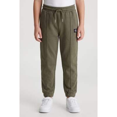 Calvin Klein Boys Woven Label Relaxed Pant Dusty Olive Taglia: 8 | Pantaloni Outlet | kids | Verde