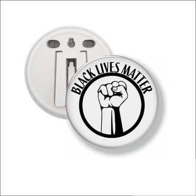 Button Met Clip 58 MM - Black Lives Matter